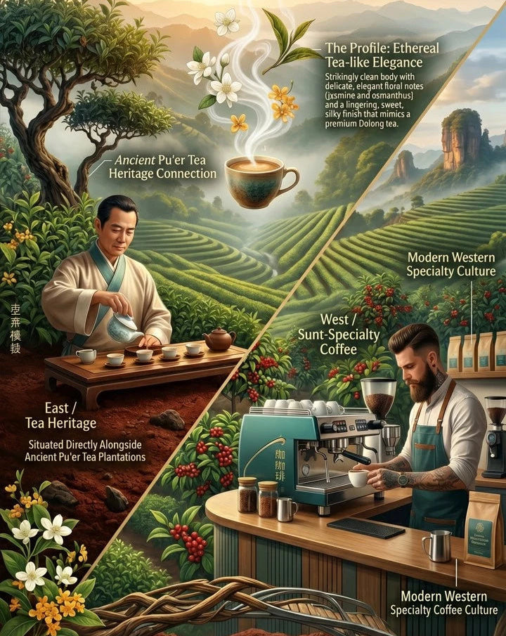 Intersection of tea and coffee culture and agri-practices in Yunnan
